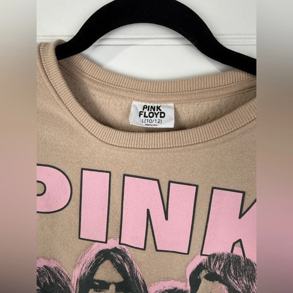 Pink Floyd cropped sweatshirt. Girls 10/12